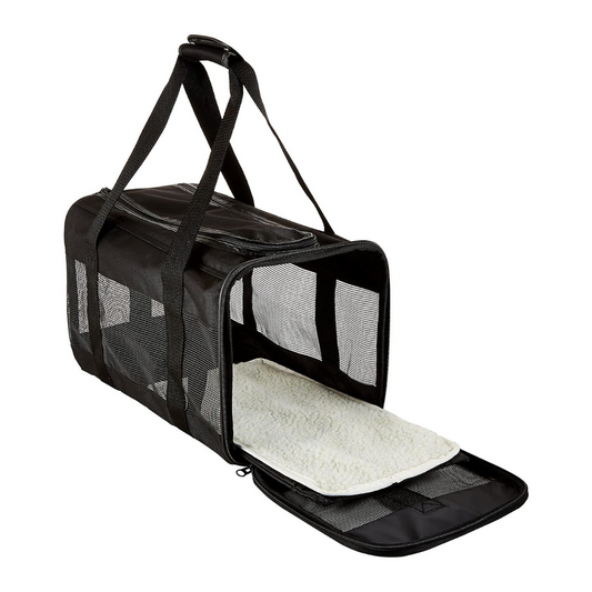 Medium Soft-Sided Mesh Pet Travel Carrier Bag - Amazon Basics